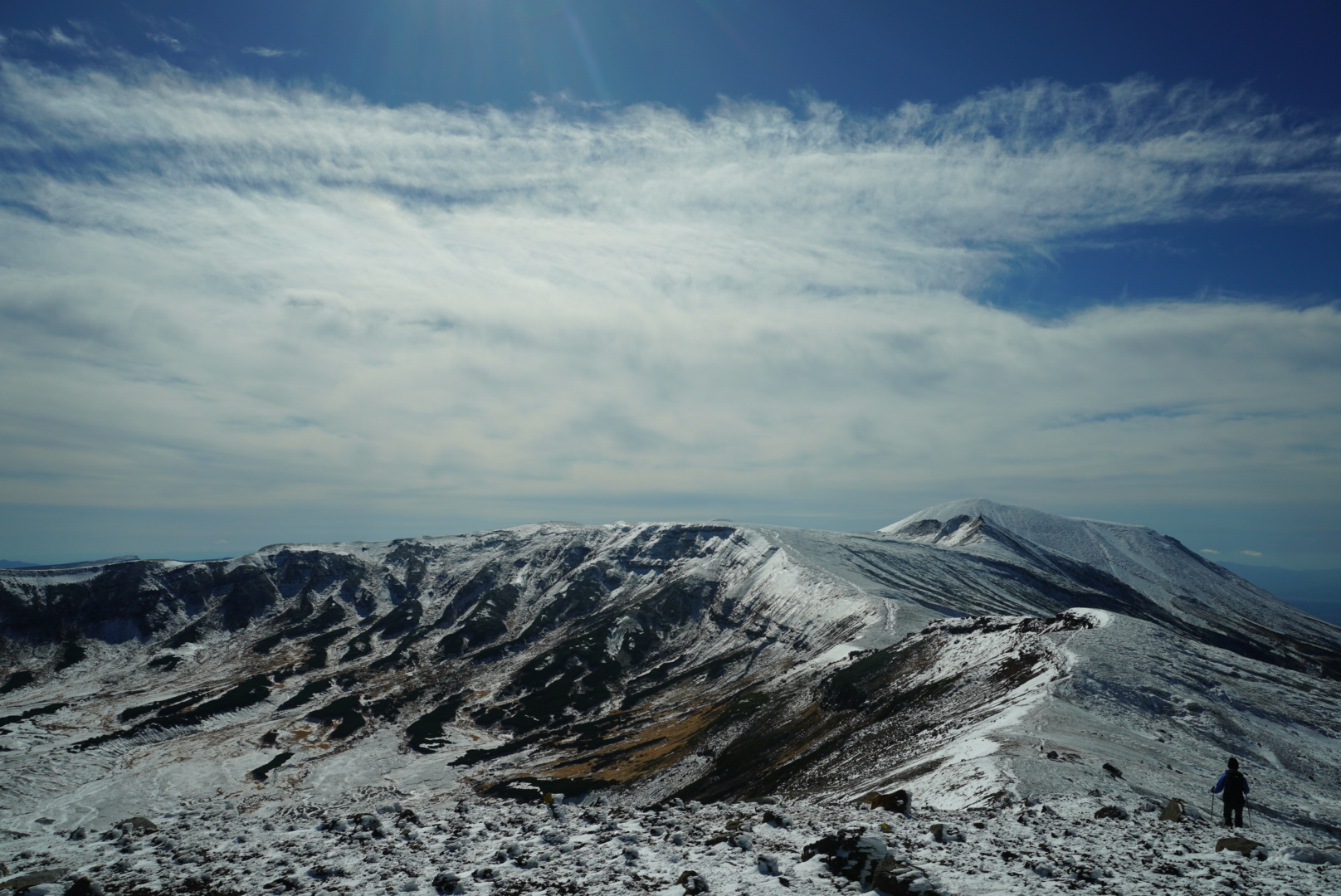 Asahidake in the distance