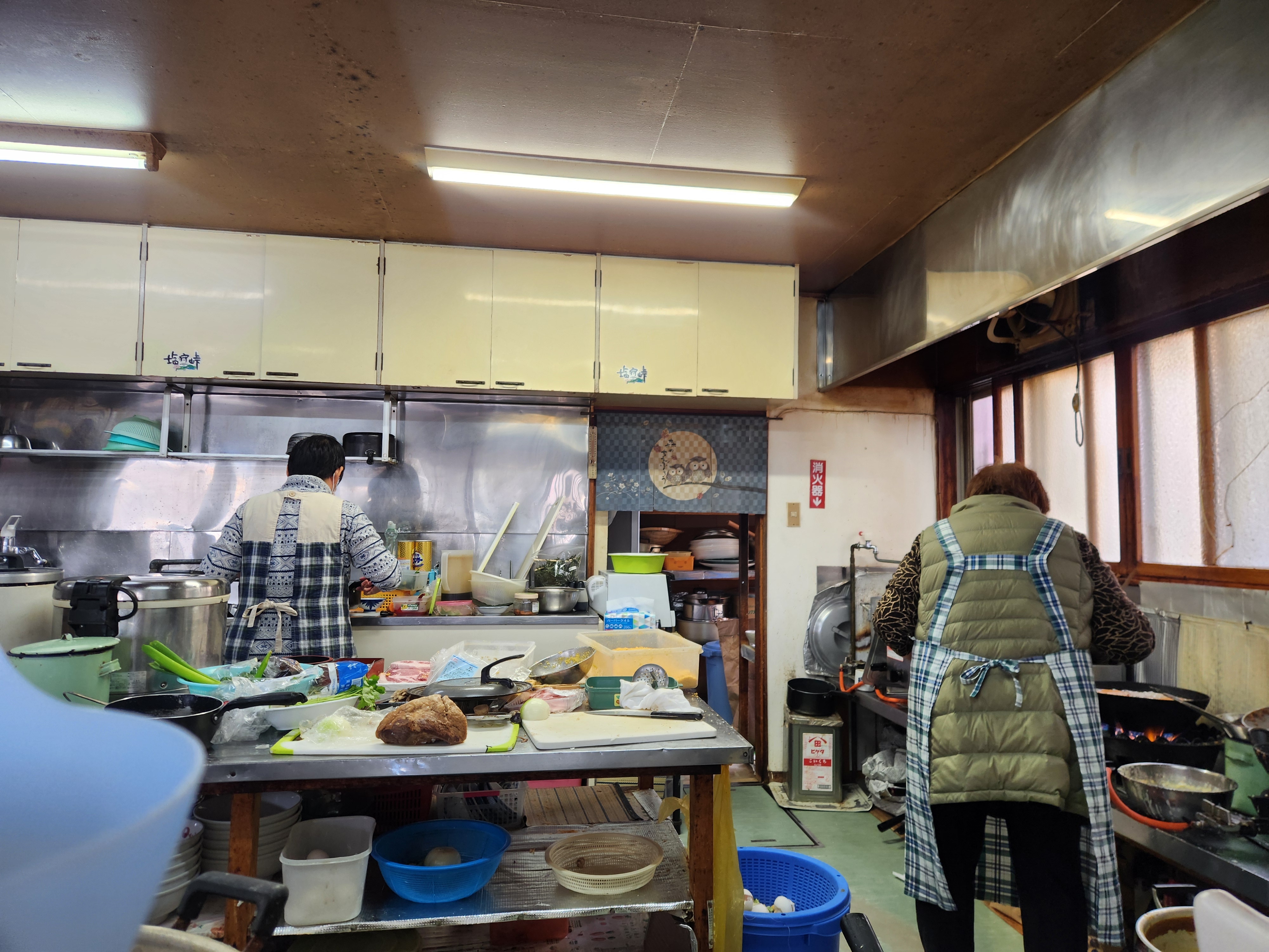 A delightfully chaotic kitchen